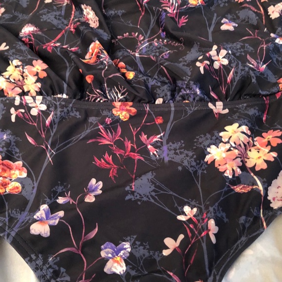 Floral One Piece Swimsuit - Picture 2 of 12